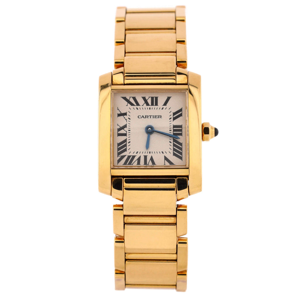 Tank Francaise Quartz Watch Yellow Gold 20