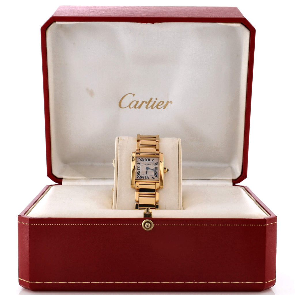 Tank Francaise Quartz Watch Yellow Gold 20
