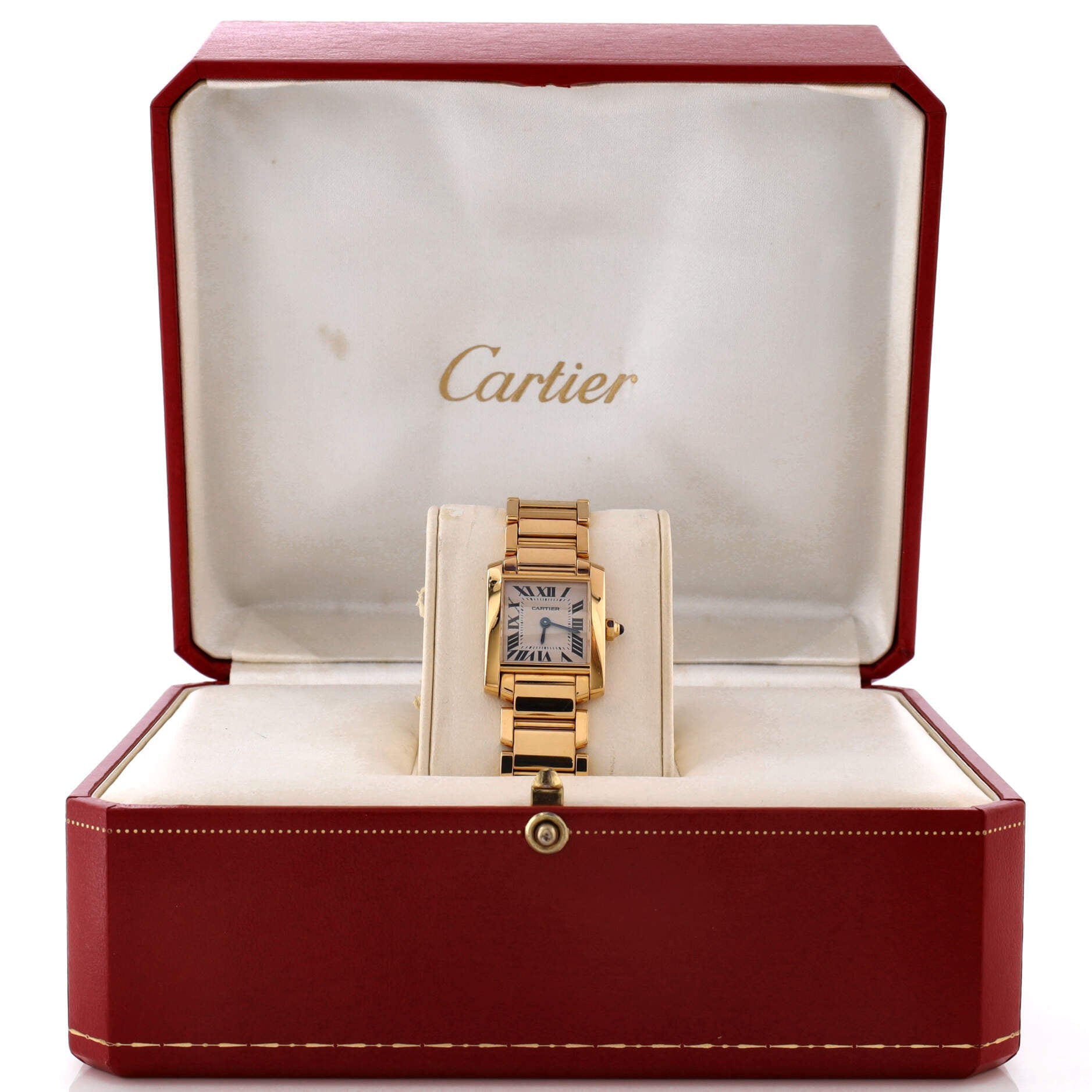 Tank Francaise Quartz Watch Yellow Gold 20