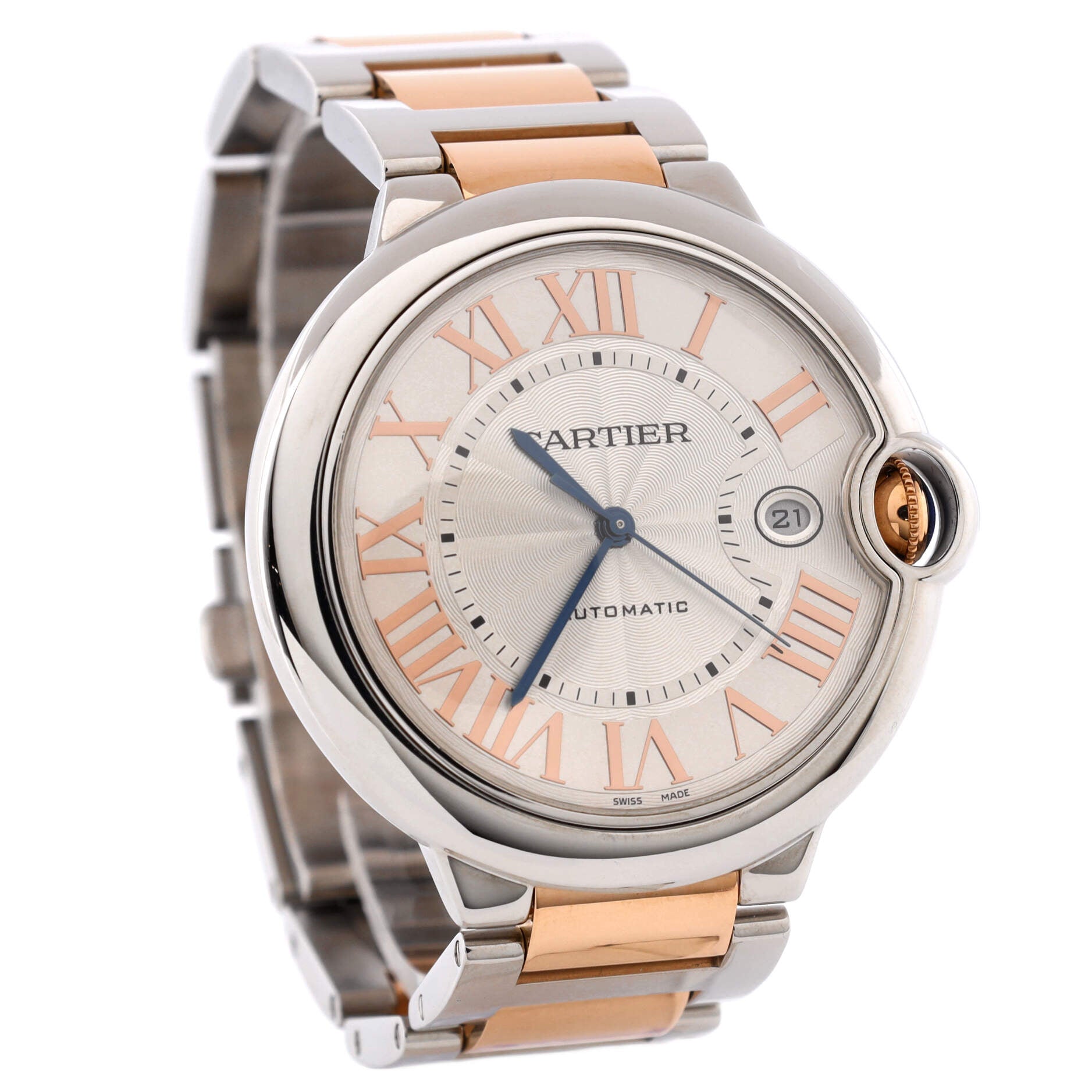 Ballon Bleu de Cartier Automatic Watch Stainless Steel and Rose Gold 42
