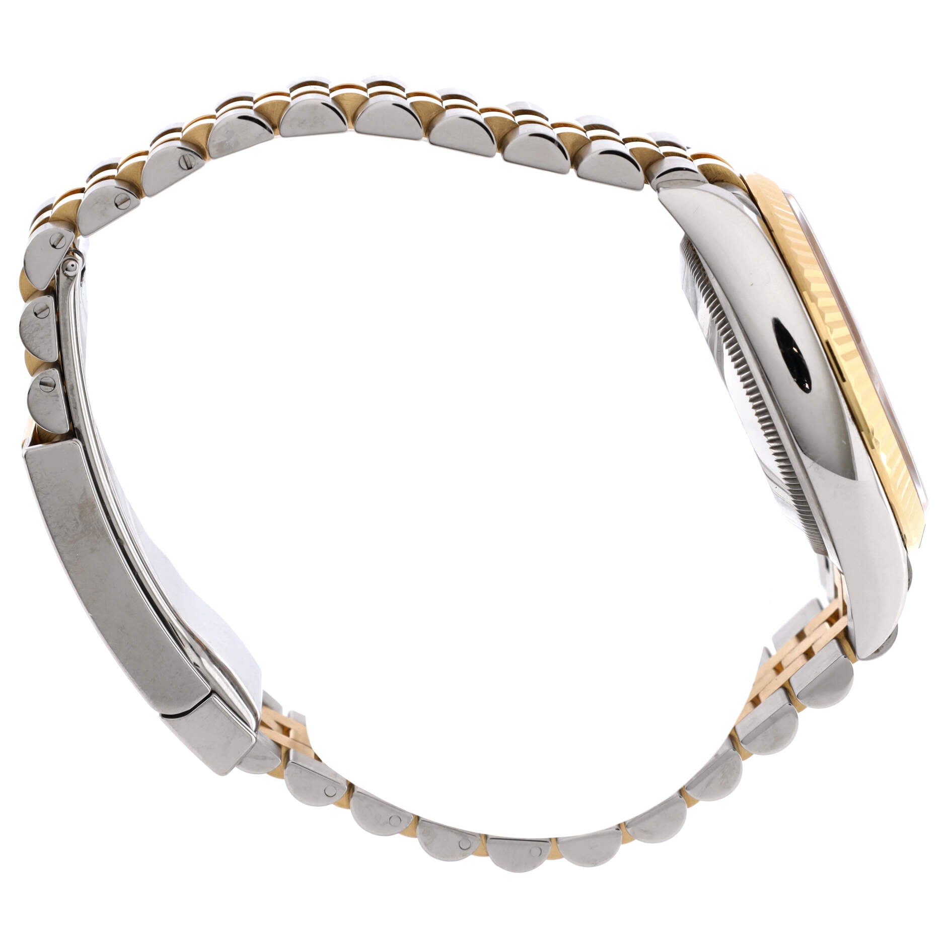 Oyster Perpetual Datejust Automatic Watch Stainless Steel and Yellow Gold with Diamond Markers 36