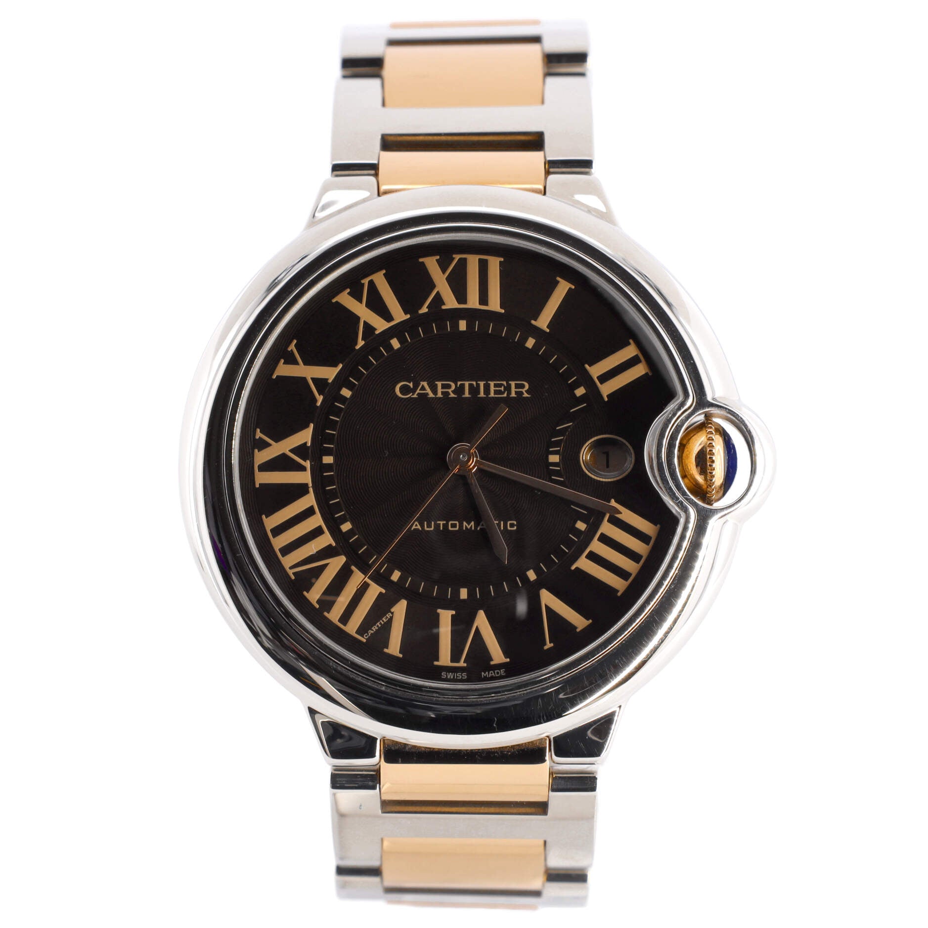 Ballon Bleu de Cartier Automatic Watch Stainless Steel and Rose Gold 42