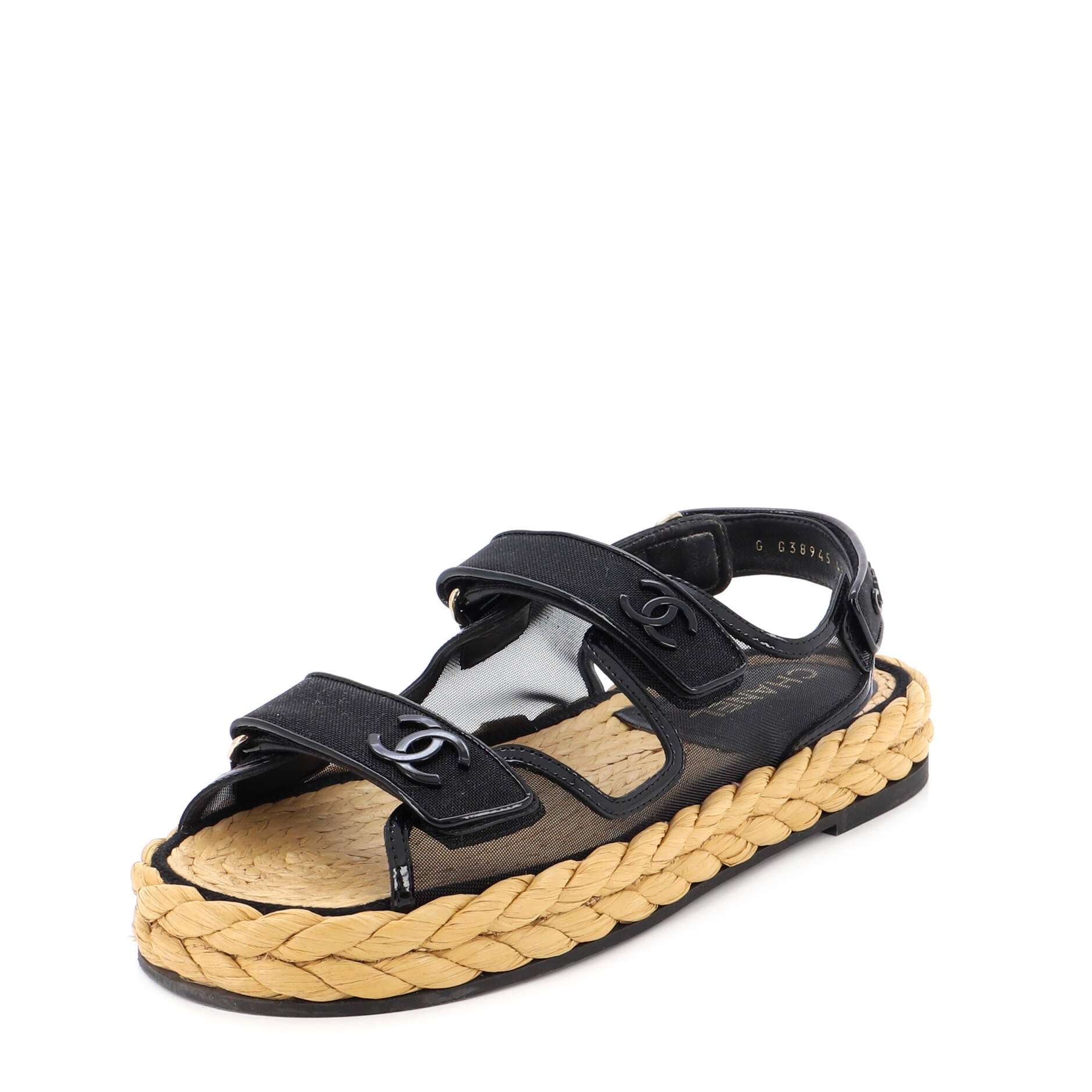 Women's Velcro Espadrille Dad Sandals Mesh