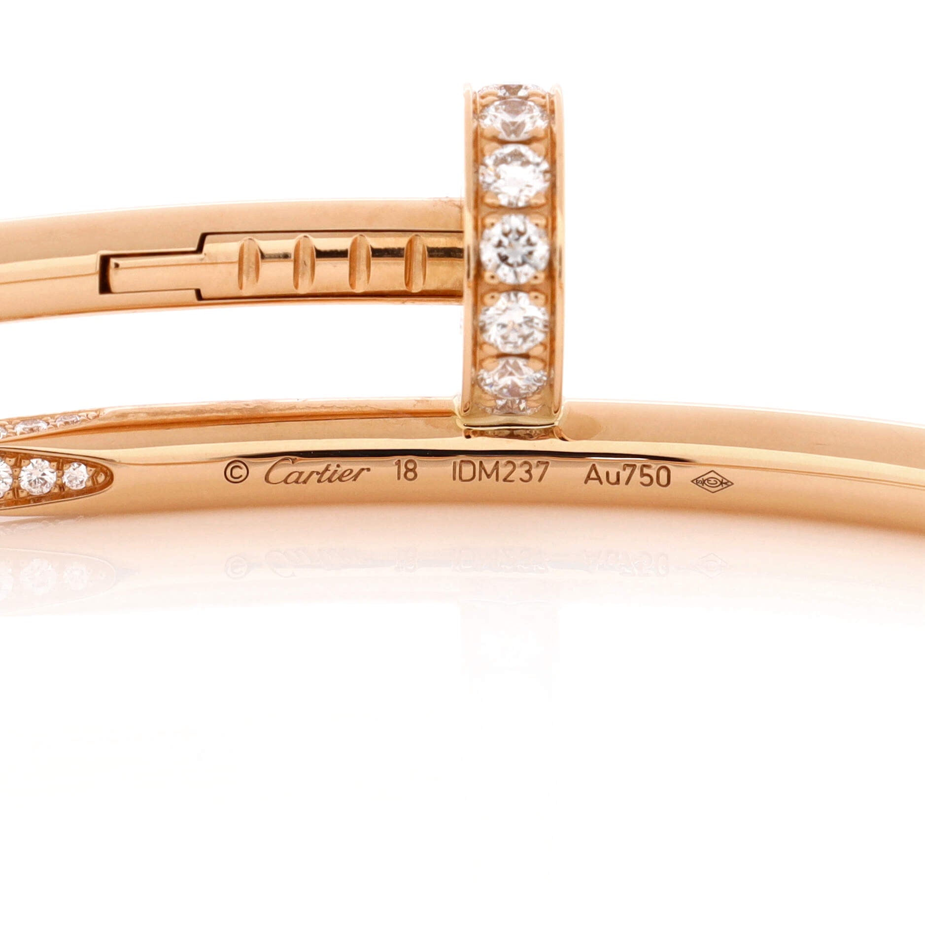 Juste un Clou Bracelet 18K Rose Gold with Diamonds Classic