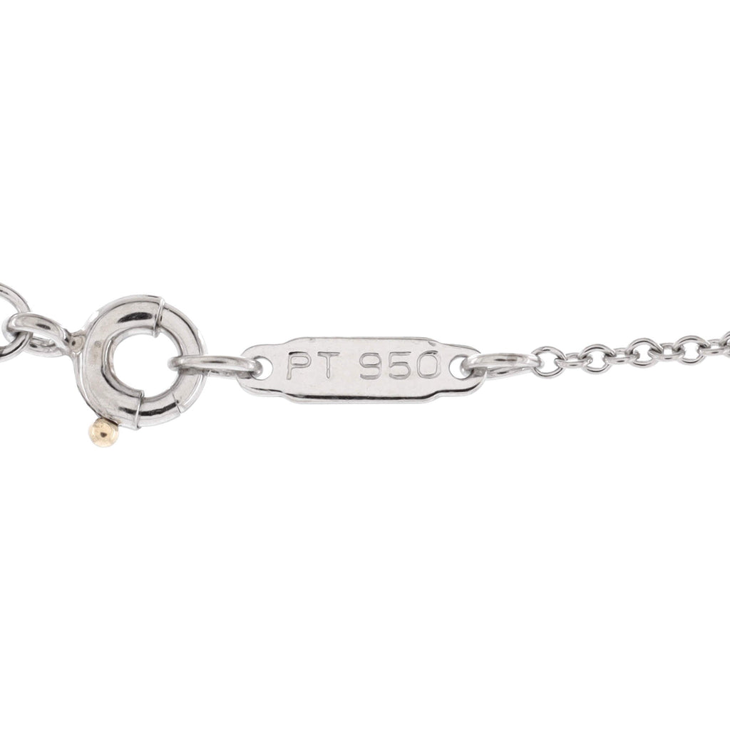 Cross Pendant Necklace Platinum and Diamonds Small