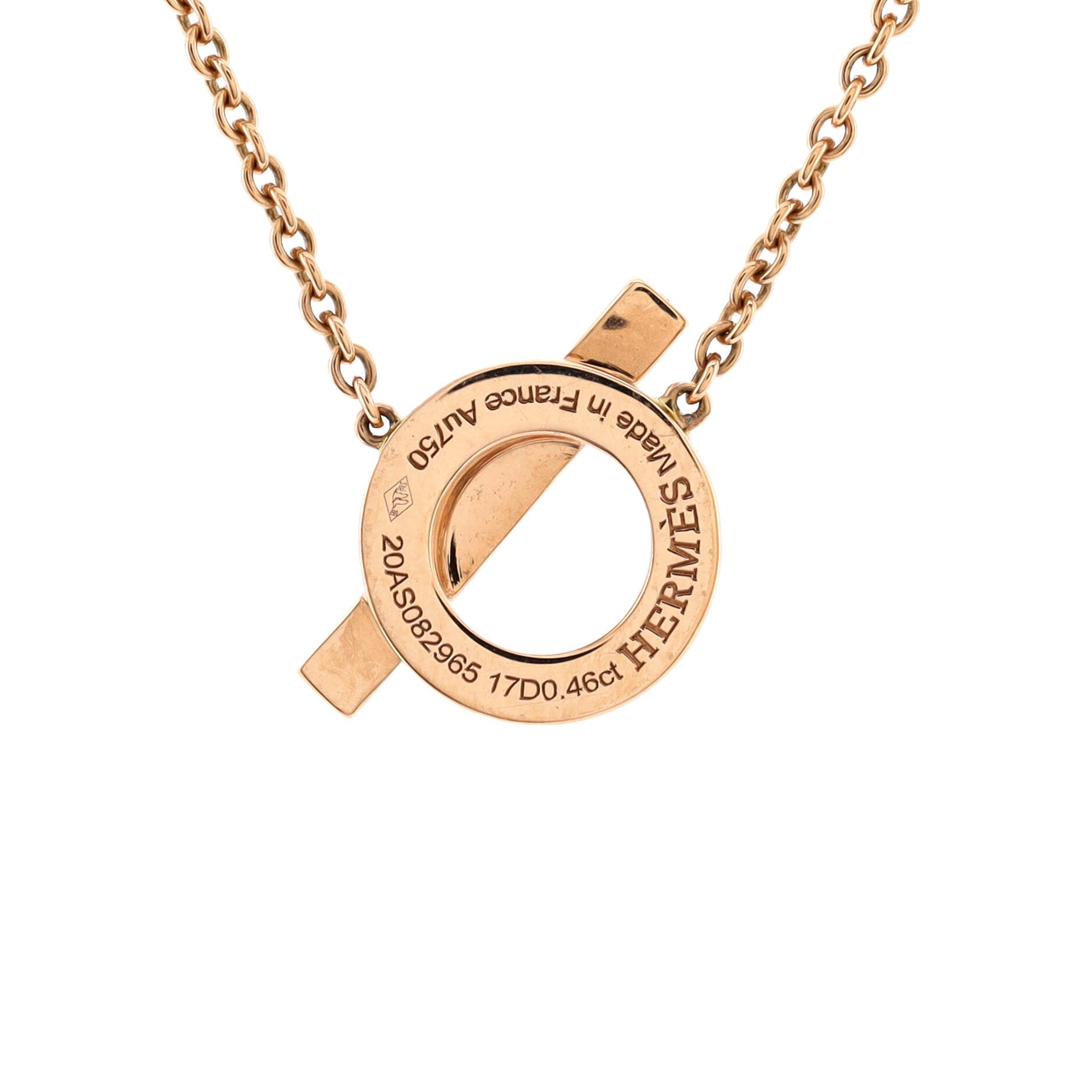 Finesse Pendant Necklace 18K Rose Gold and Diamonds