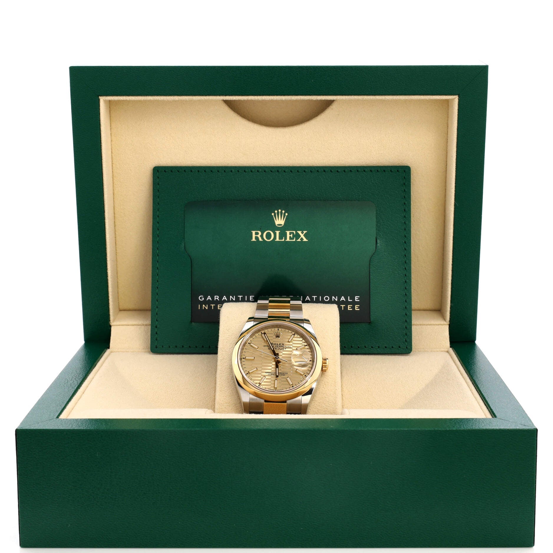 Oyster Perpetual Datejust Automatic Watch Stainless Steel and Yellow Gold 36