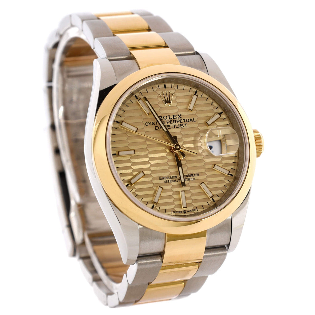 Oyster Perpetual Datejust Automatic Watch Stainless Steel and Yellow Gold 36