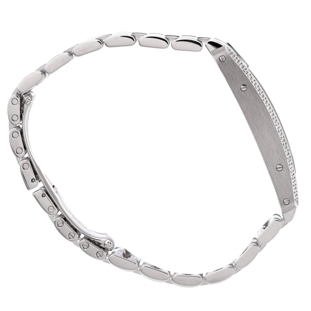 Tank Americaine Quartz Watch White Gold with Two Row Diamond Bezel 19