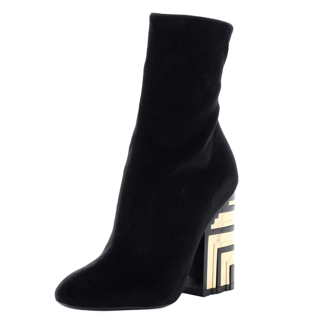 Women's Monumenta Ankle Boots Velvet with Metal