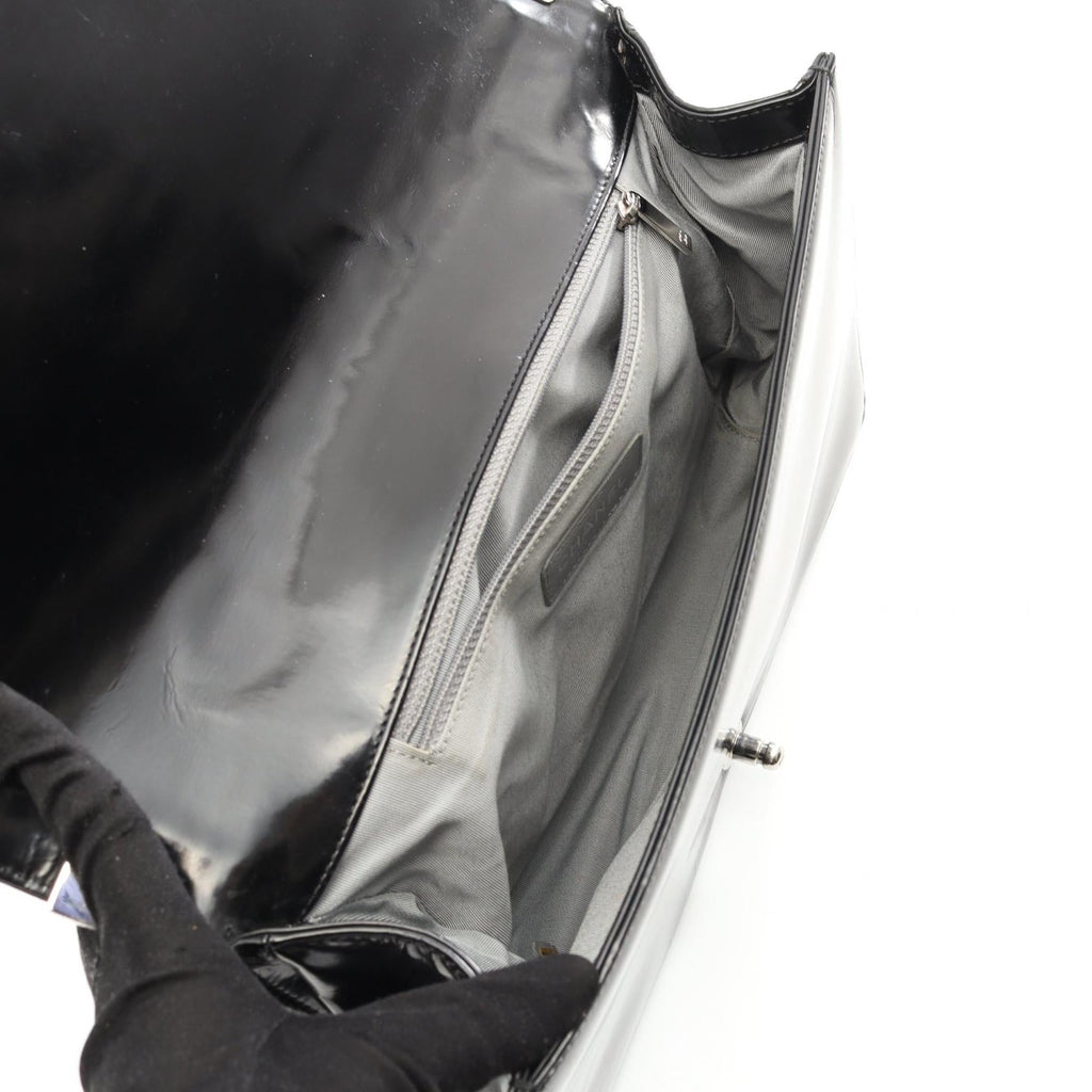 Chanel Boy Chanel Patent Leather Shoulder Bag