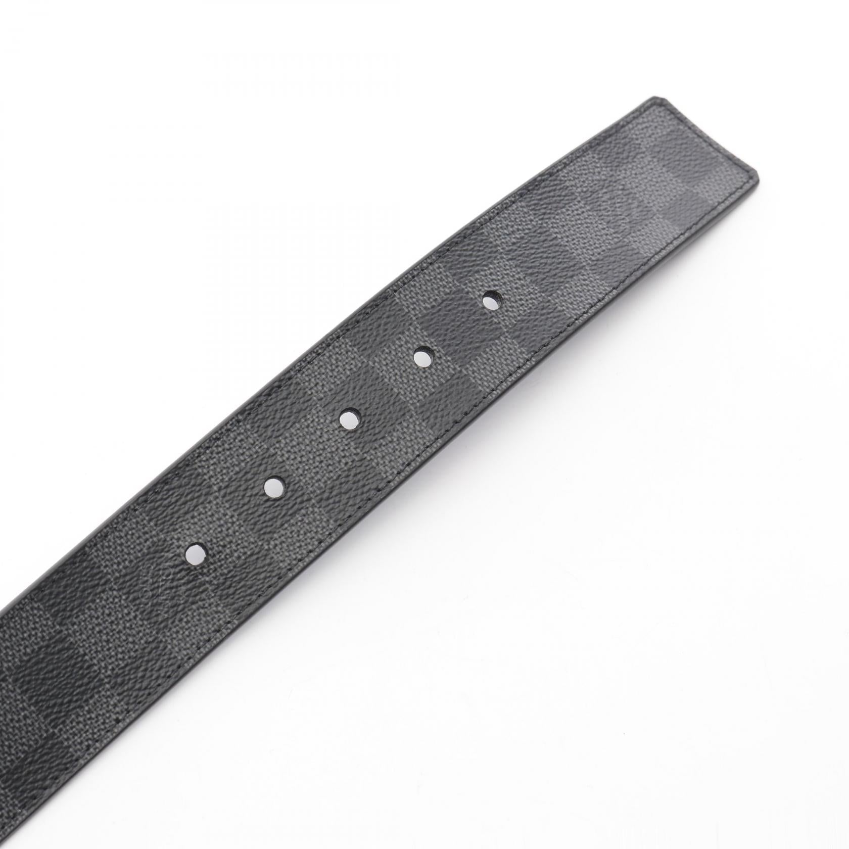 Louis Vuitton Sangle Downtown Damier Graphite Belt