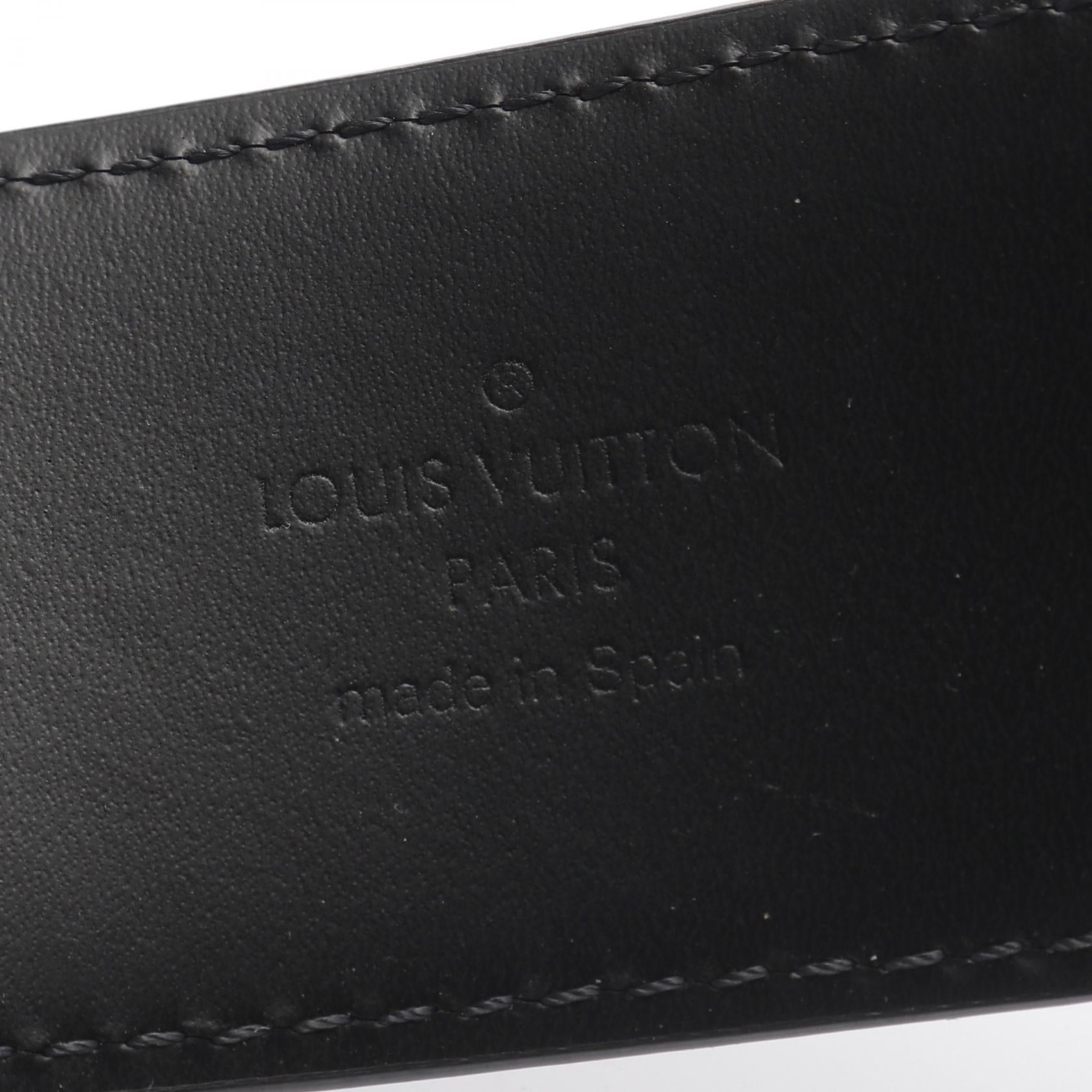 Louis Vuitton Sangle Downtown Damier Graphite Belt