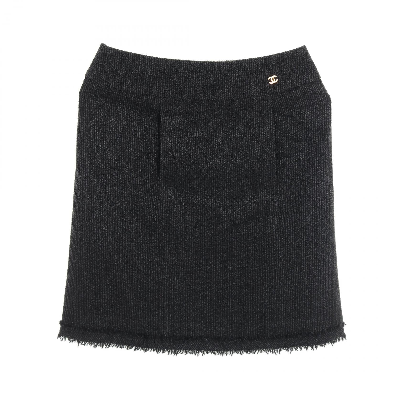 Chanel Wool Silk Skirt