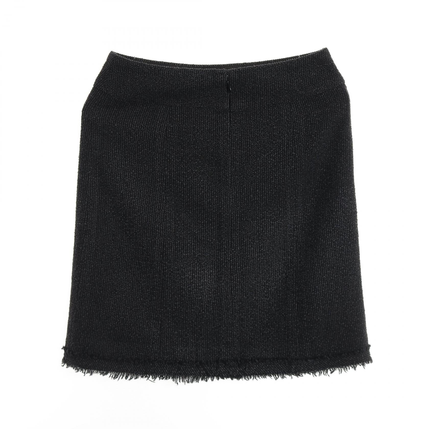 Chanel Wool Silk Skirt