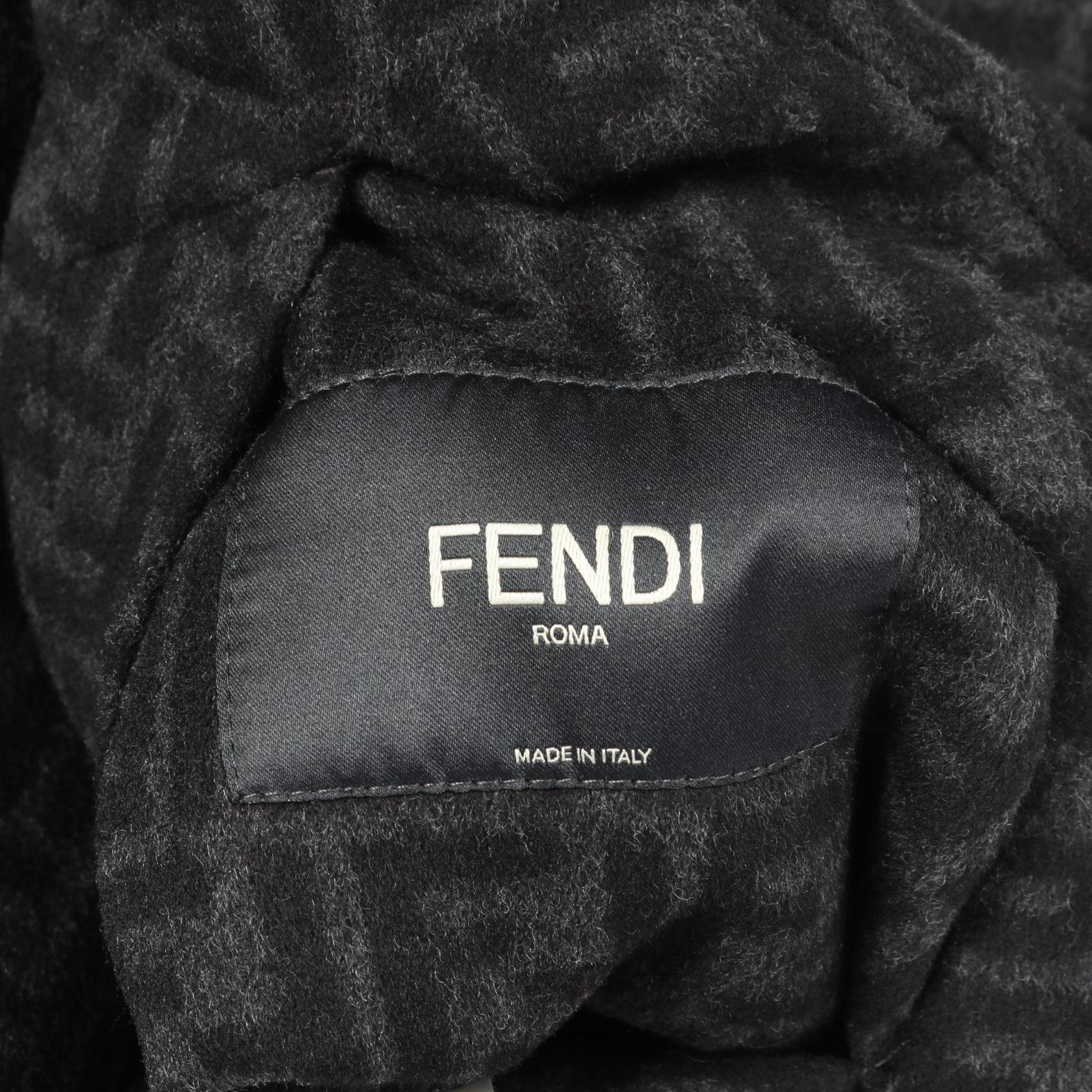 Fendi FF Pattern Wool Outerwear