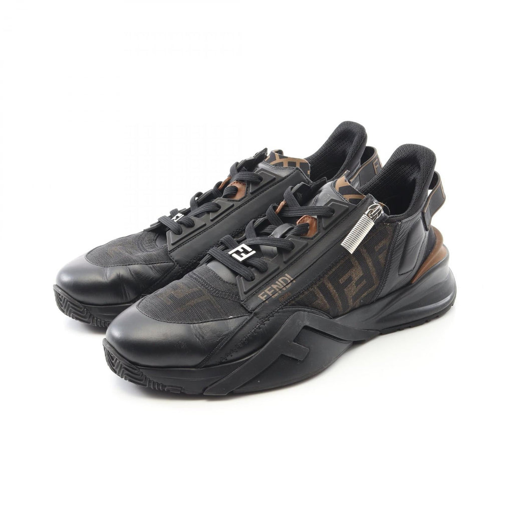 Fendi Flow Leather Fabric Sneakers
