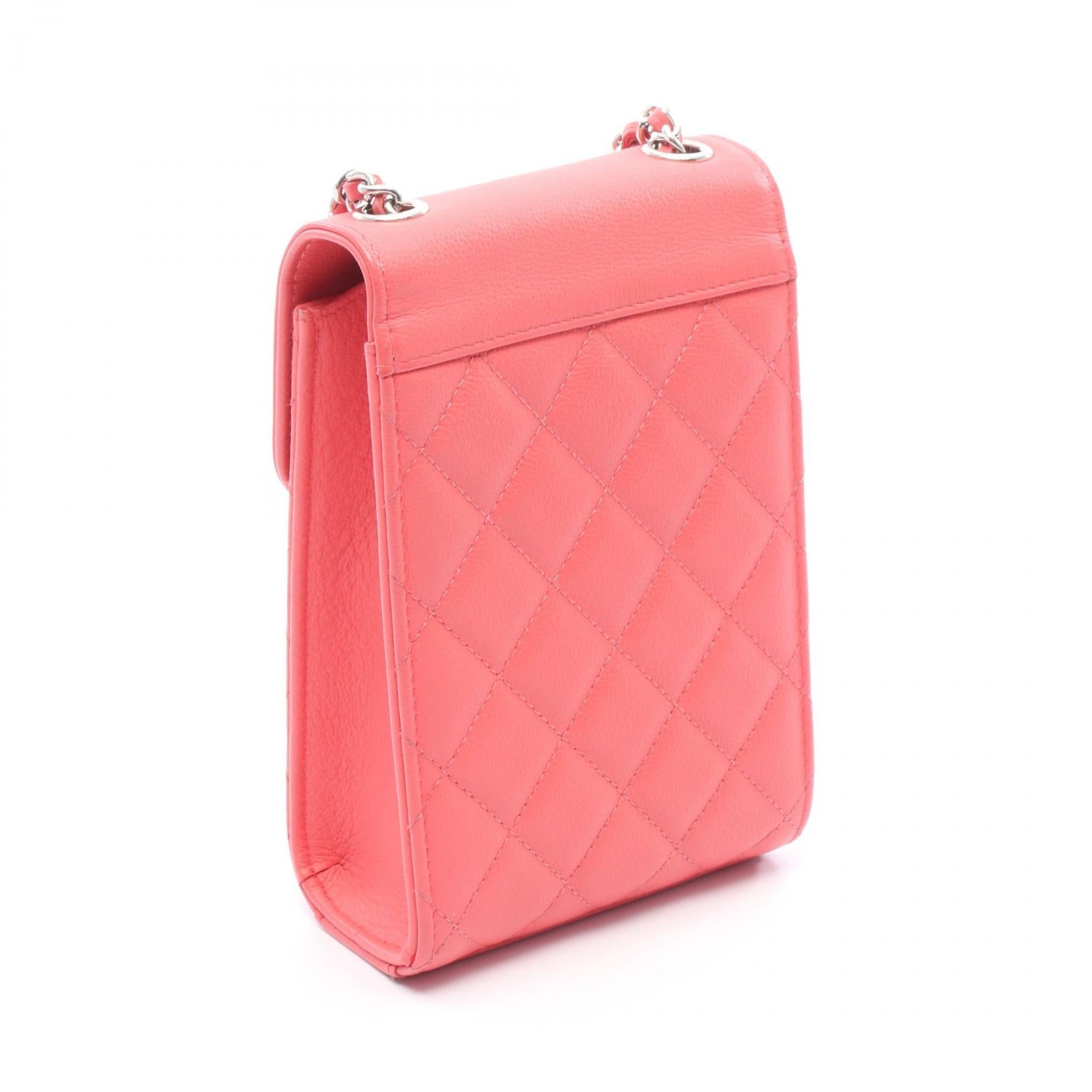 Chanel Half Coco Mark Matelasse Calf Shoulder Bag
