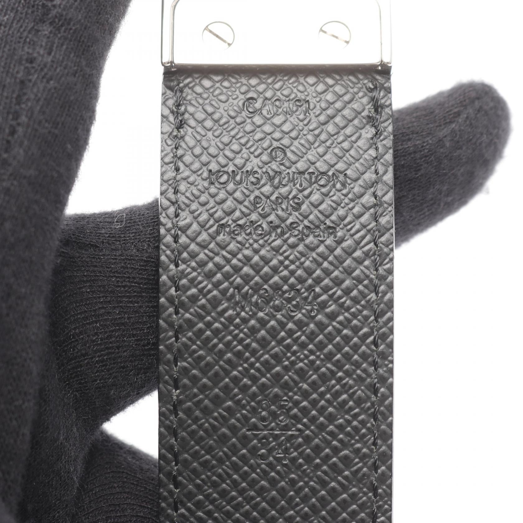 Louis Vuitton Sangle Seattle Damier Graphite Belt