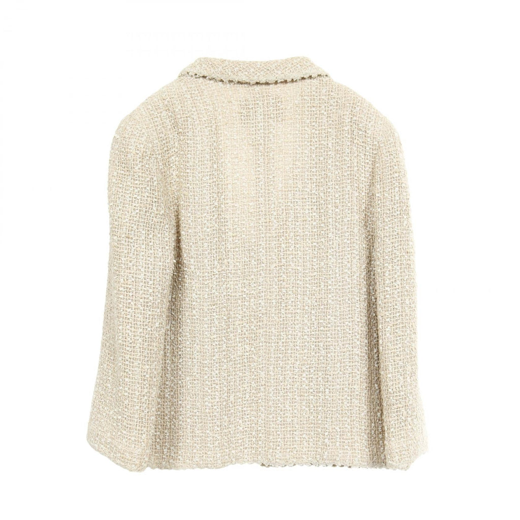 Chanel Coco Button Wool Suede Cotton Outerwear