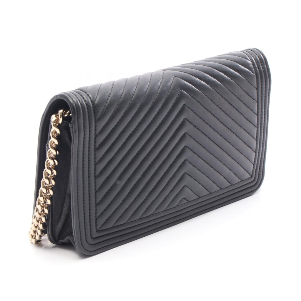 Chanel Boy Chanel Chevron V Stitch Lambskin Shoulder Bag