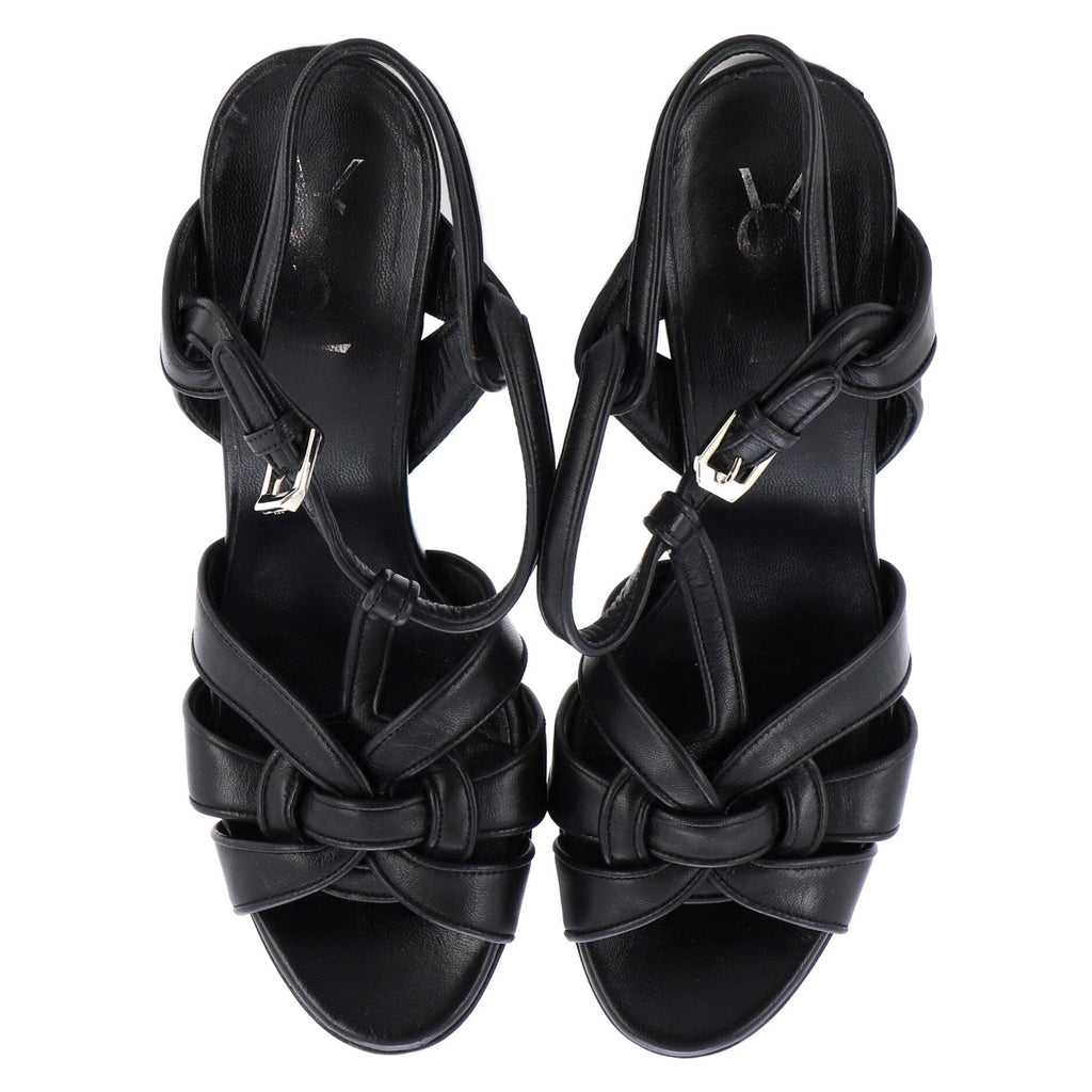 Women's Bianca Crossover Platform Stiletto Sandals Patent