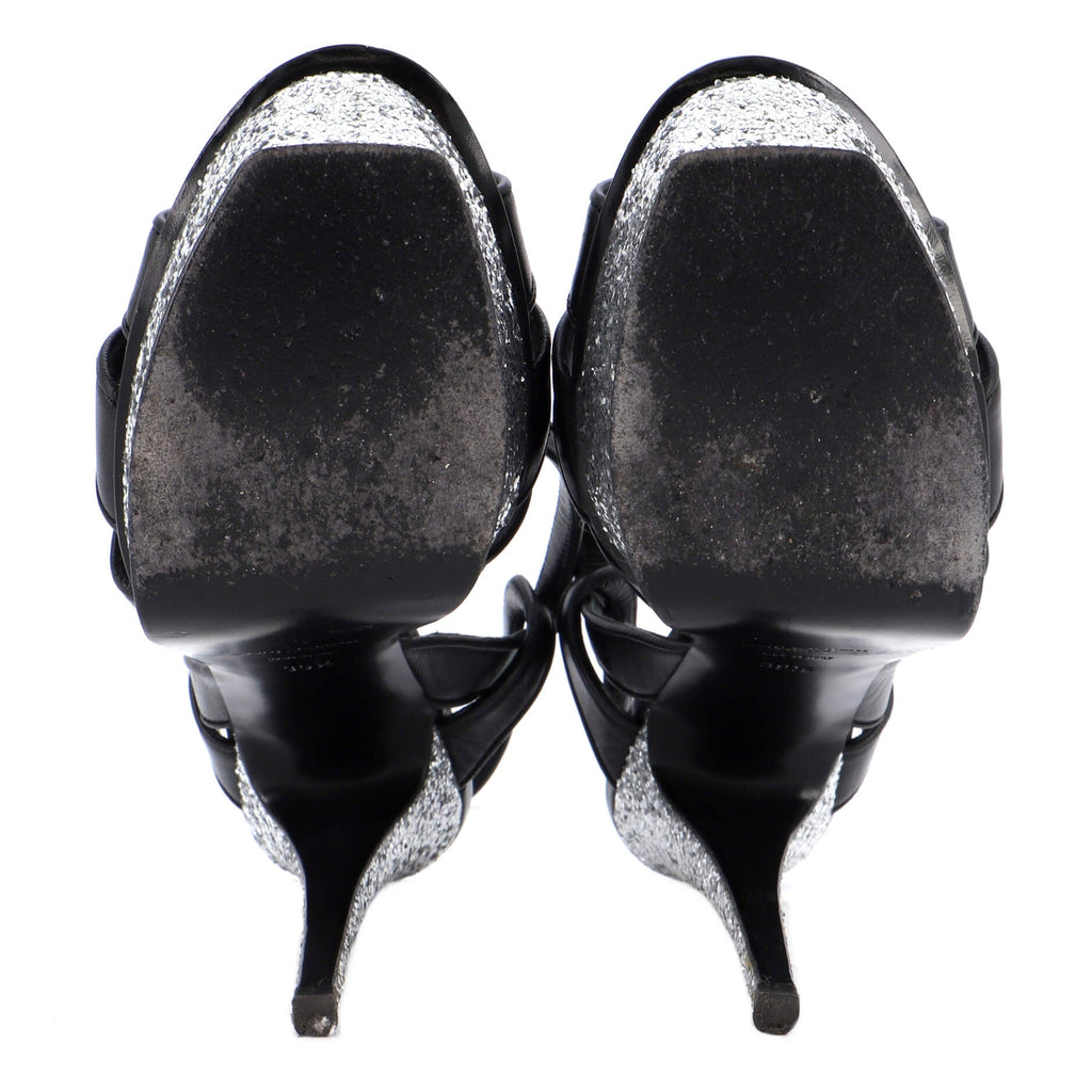 Women's Bianca Crossover Platform Stiletto Sandals Patent