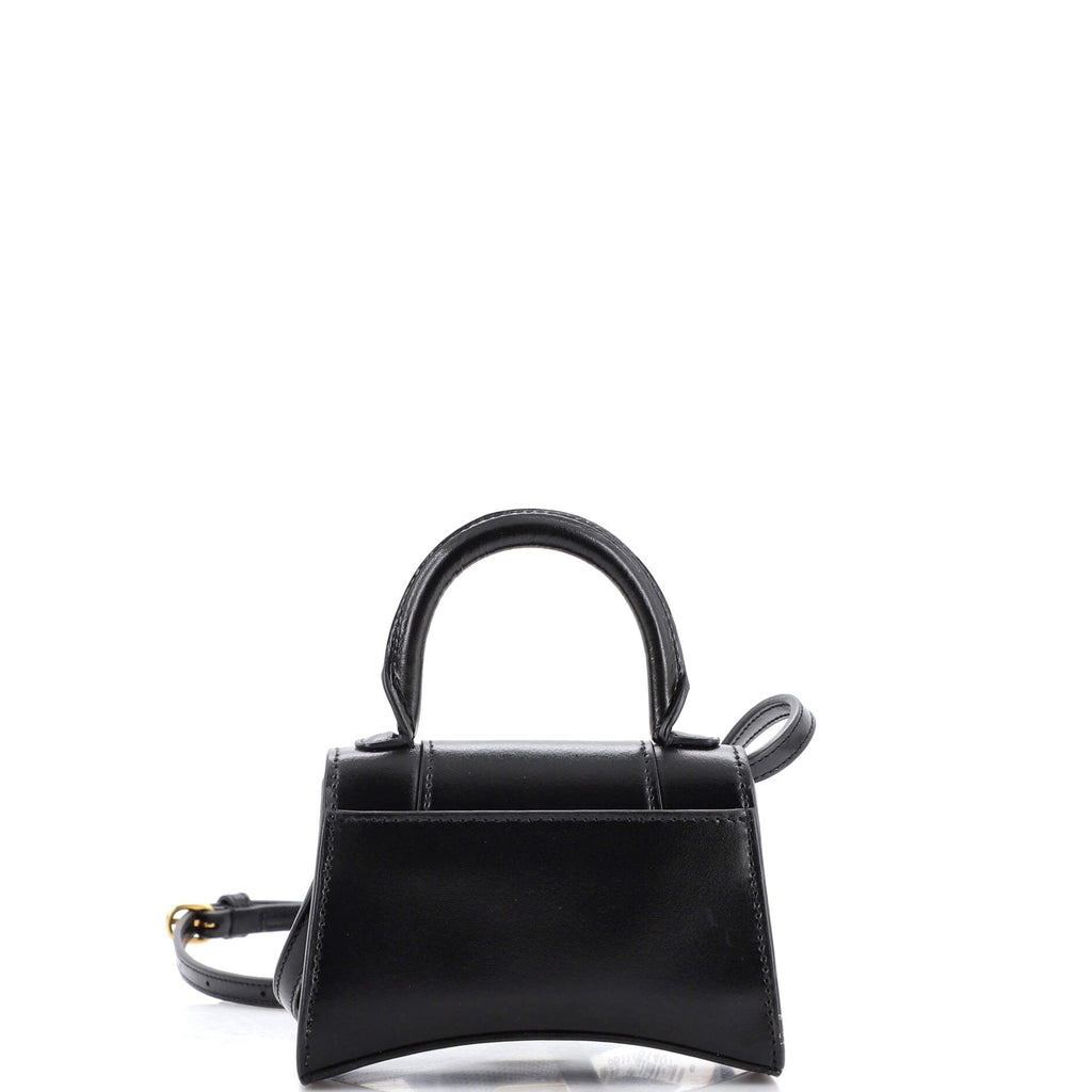 Hourglass Top Handle Bag Leather Mini