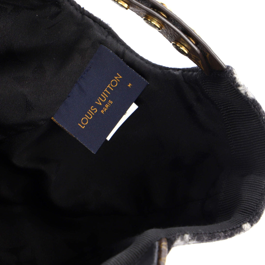 Carry On Baseball Cap Monogram Wool and Leather