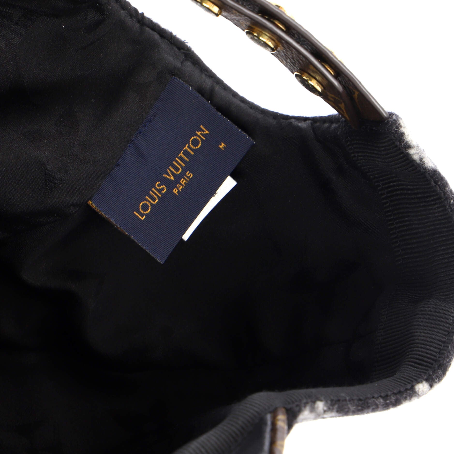Carry On Baseball Cap Monogram Wool and Leather