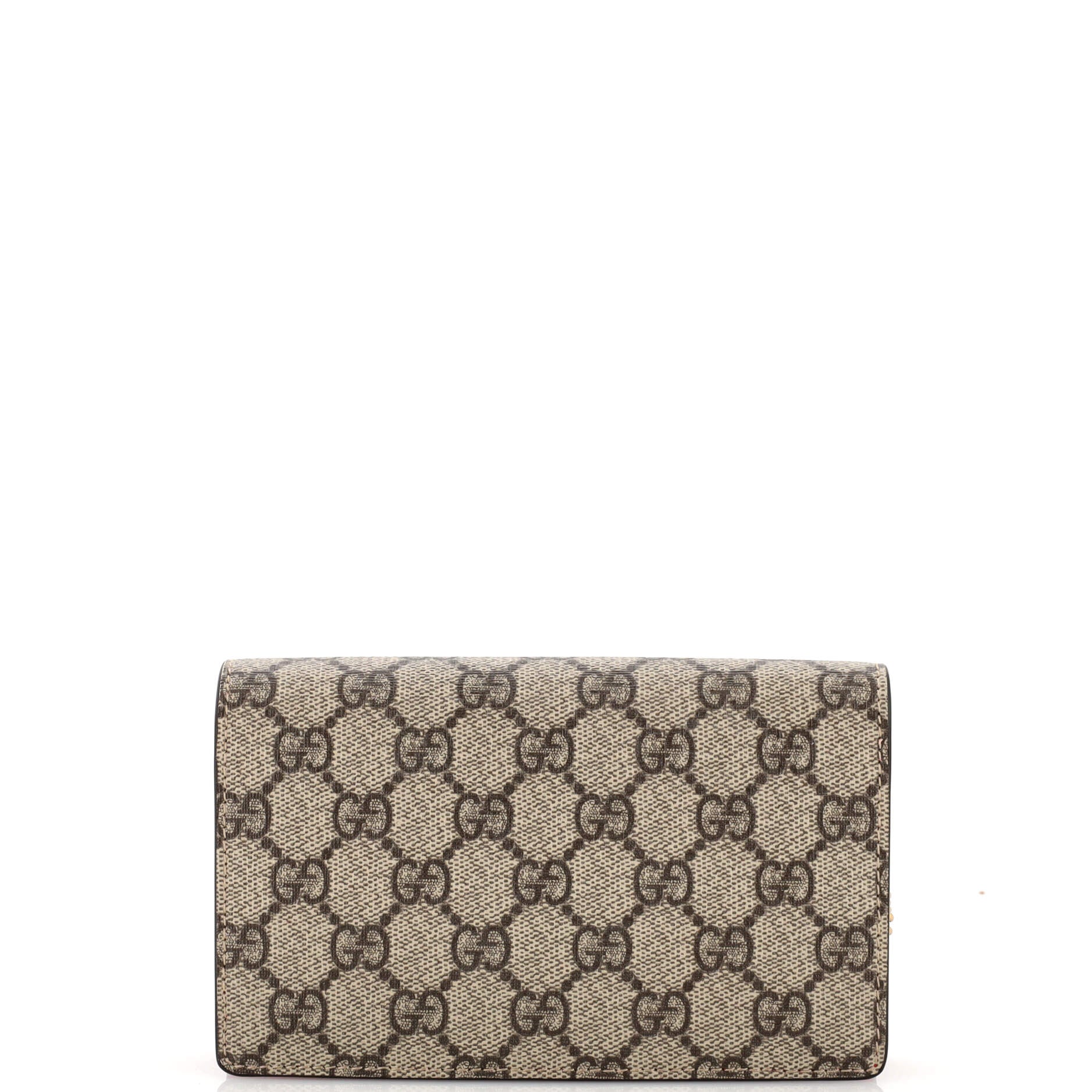 Cherries Wallet on Chain GG Coated Canvas Mini