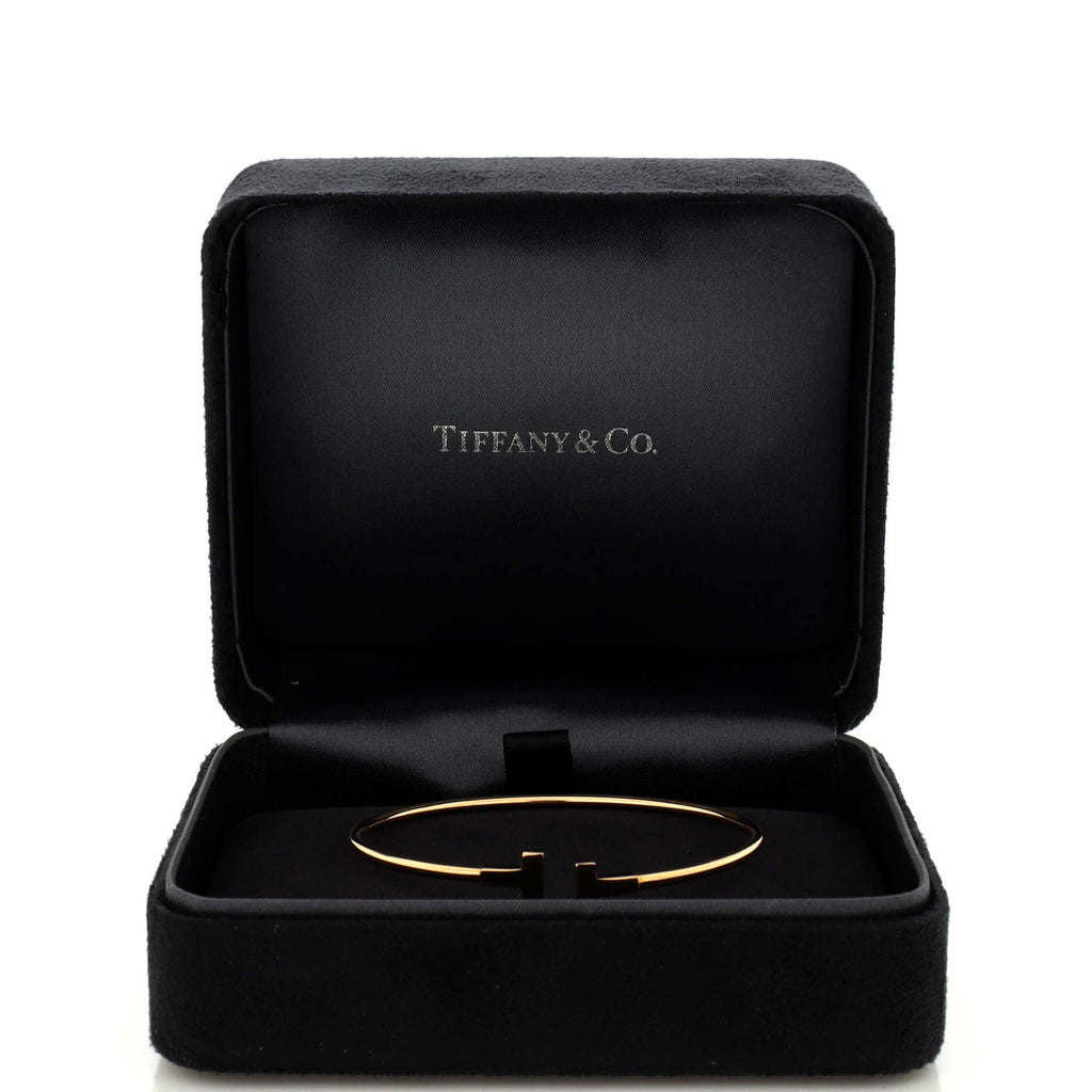 T Wire Bracelet 18K Yellow Gold Narrow