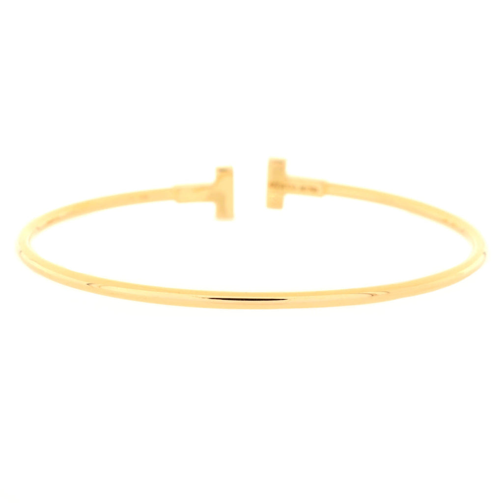 T Wire Bracelet 18K Yellow Gold Narrow