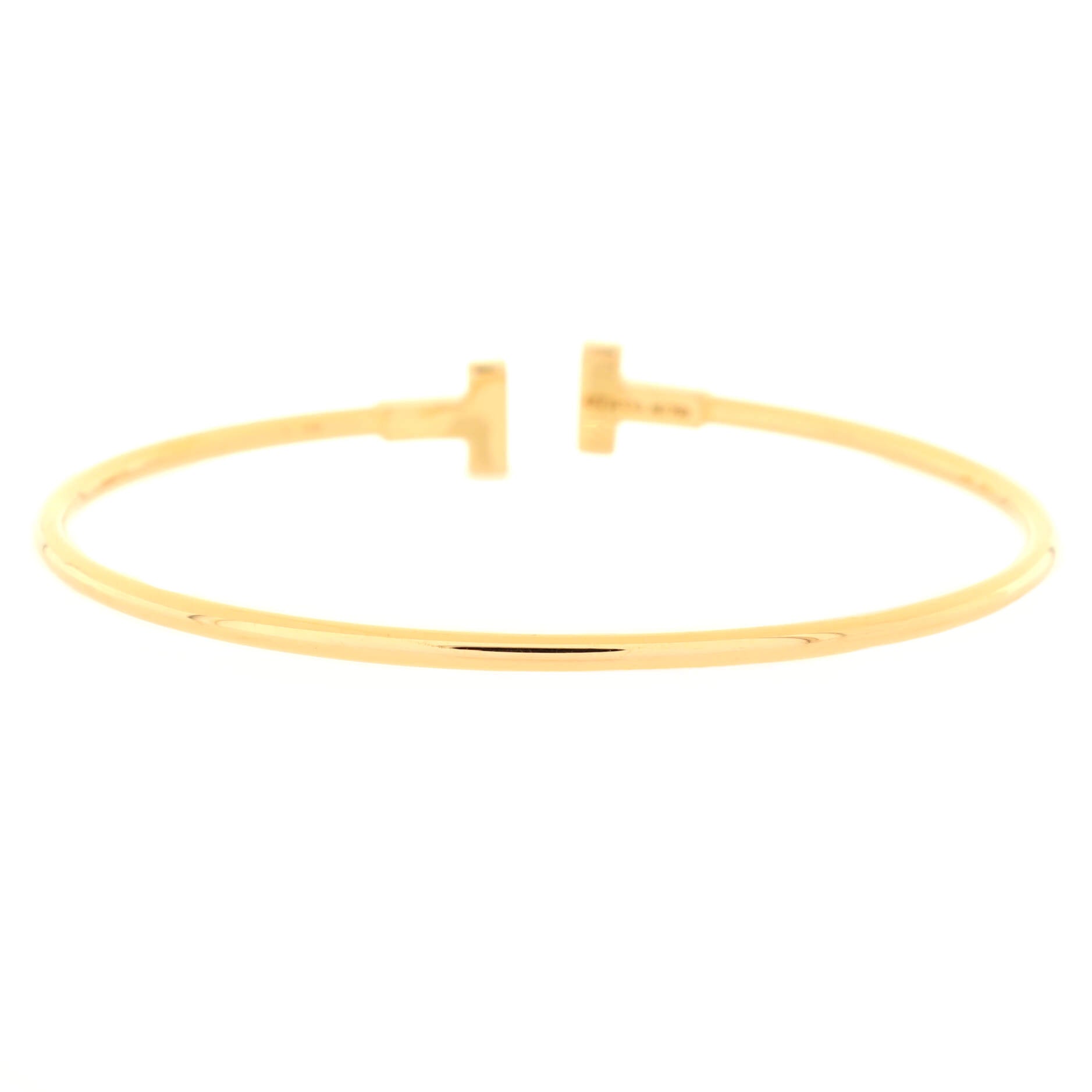 T Wire Bracelet 18K Yellow Gold Narrow