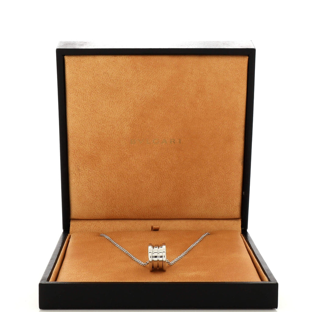 B.Zero1 Pendant Necklace 18K White Gold