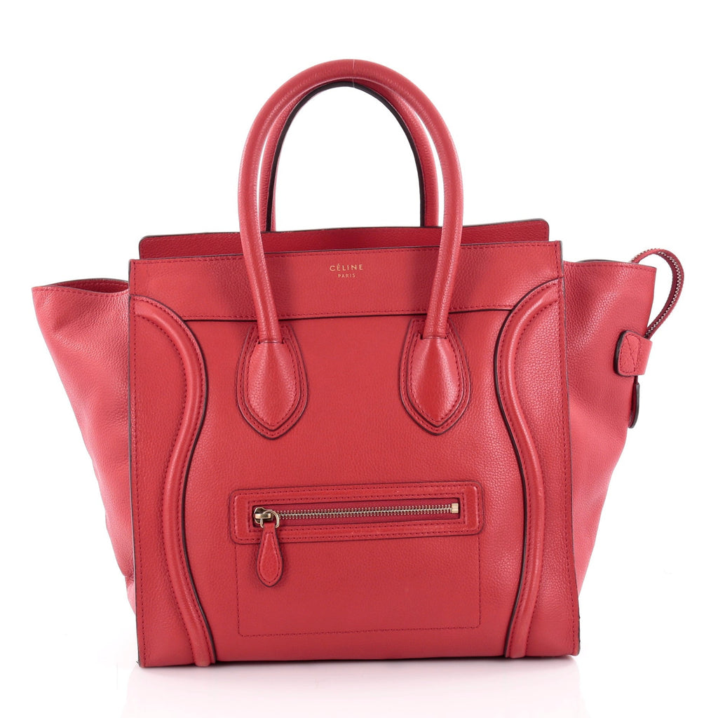 Luggage Handbag Grainy Leather Mini