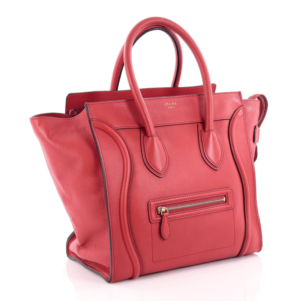 Luggage Handbag Grainy Leather Mini