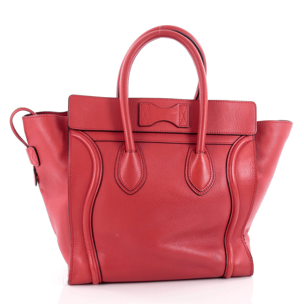 Luggage Handbag Grainy Leather Mini