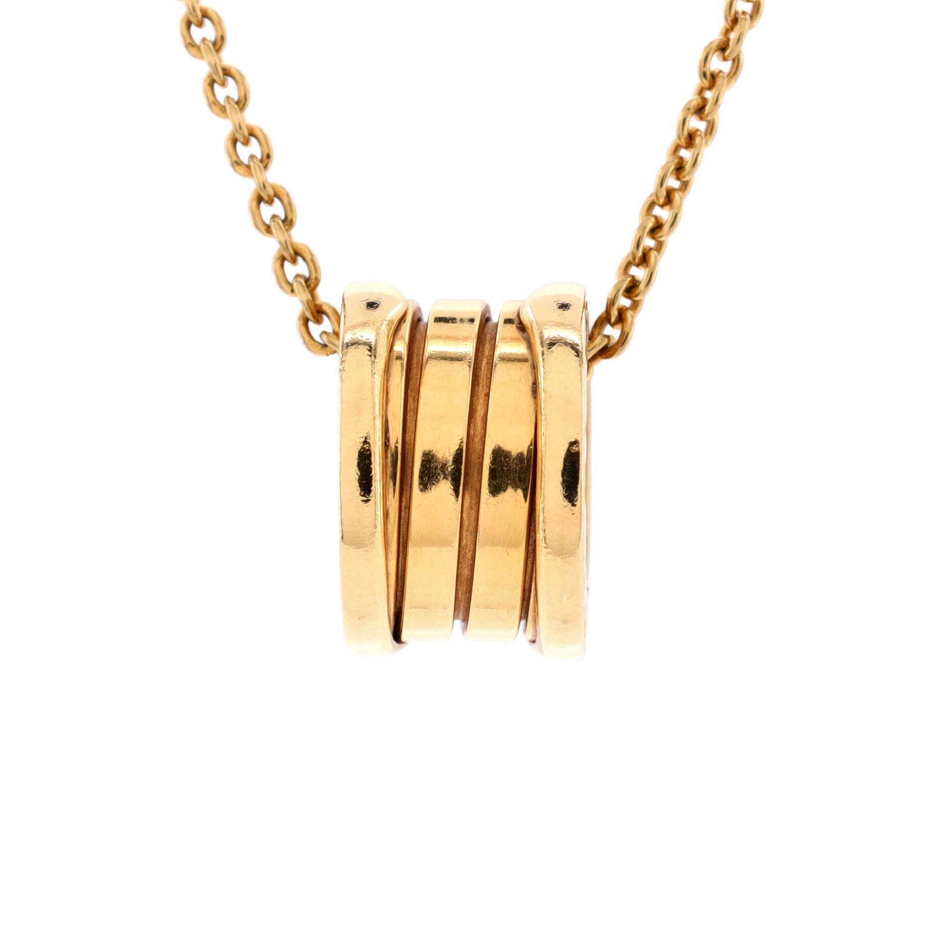 B.Zero1 Pendant Necklace 18K Yellow Gold Small