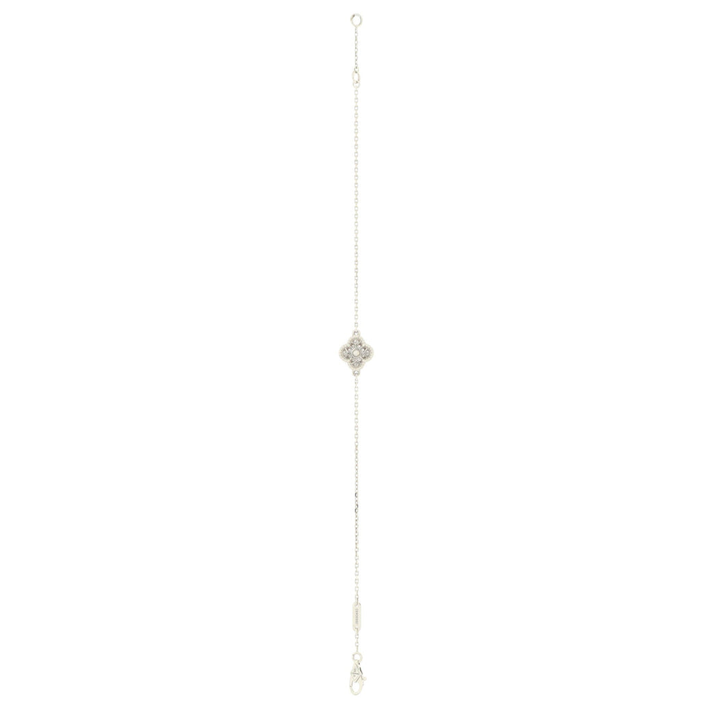 Sweet Alhambra Bracelet 18K White Gold and Diamonds