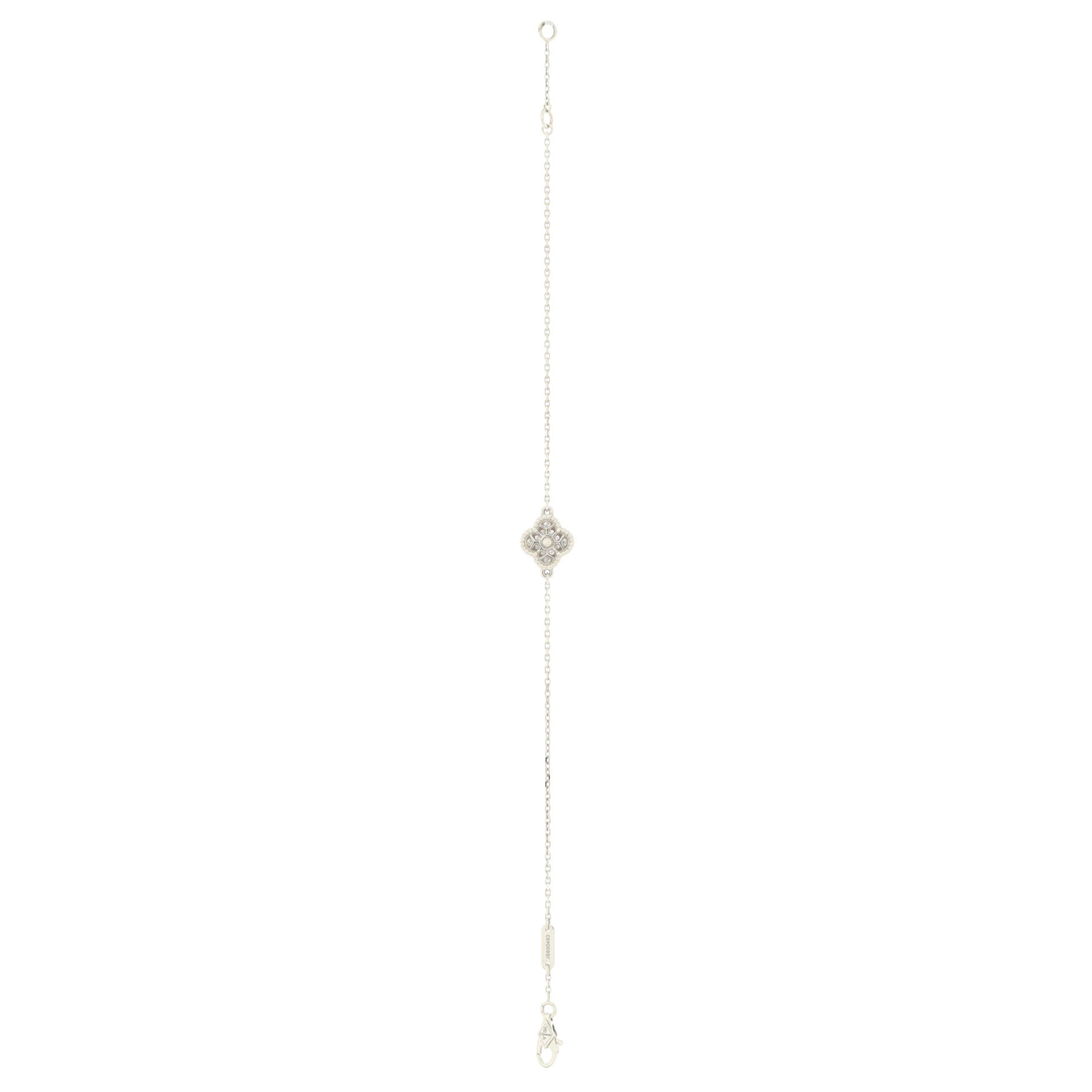 Sweet Alhambra Bracelet 18K White Gold and Diamonds