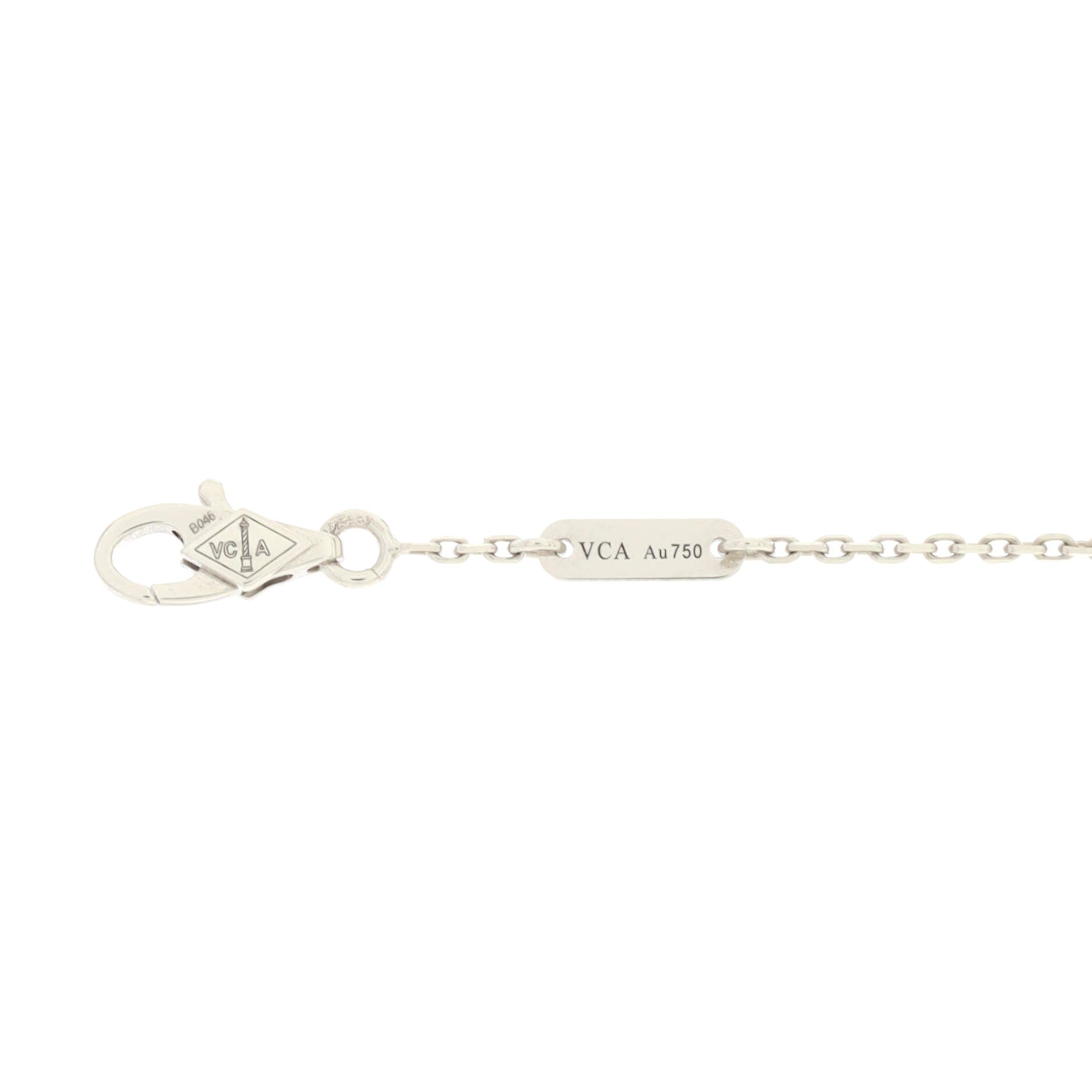 Sweet Alhambra Bracelet 18K White Gold and Diamonds