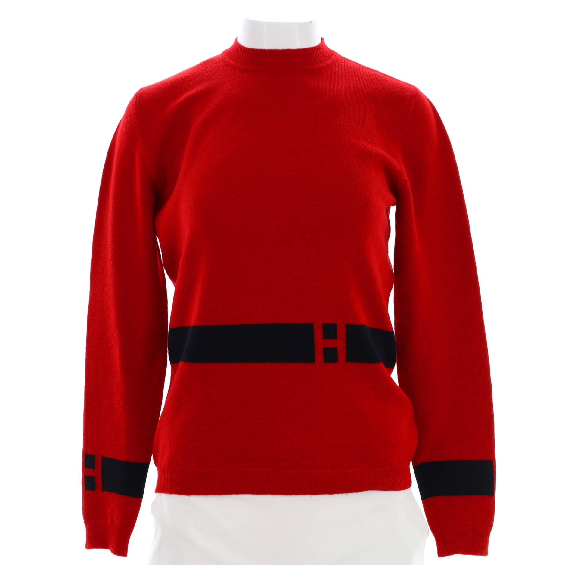 Women's H Logo Crewneck Sweater Wool Blend