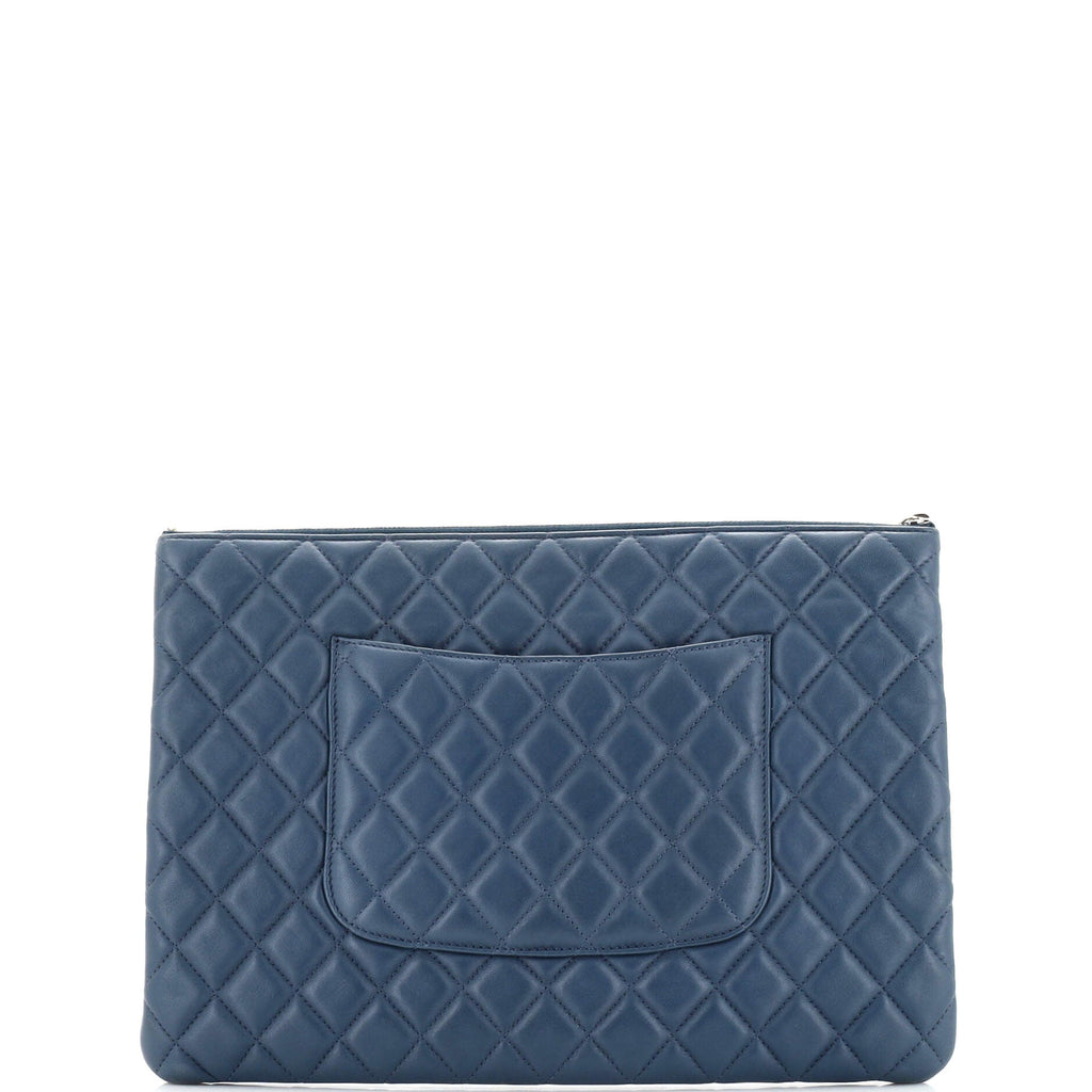 O Case Clutch Quilted Lambskin Large