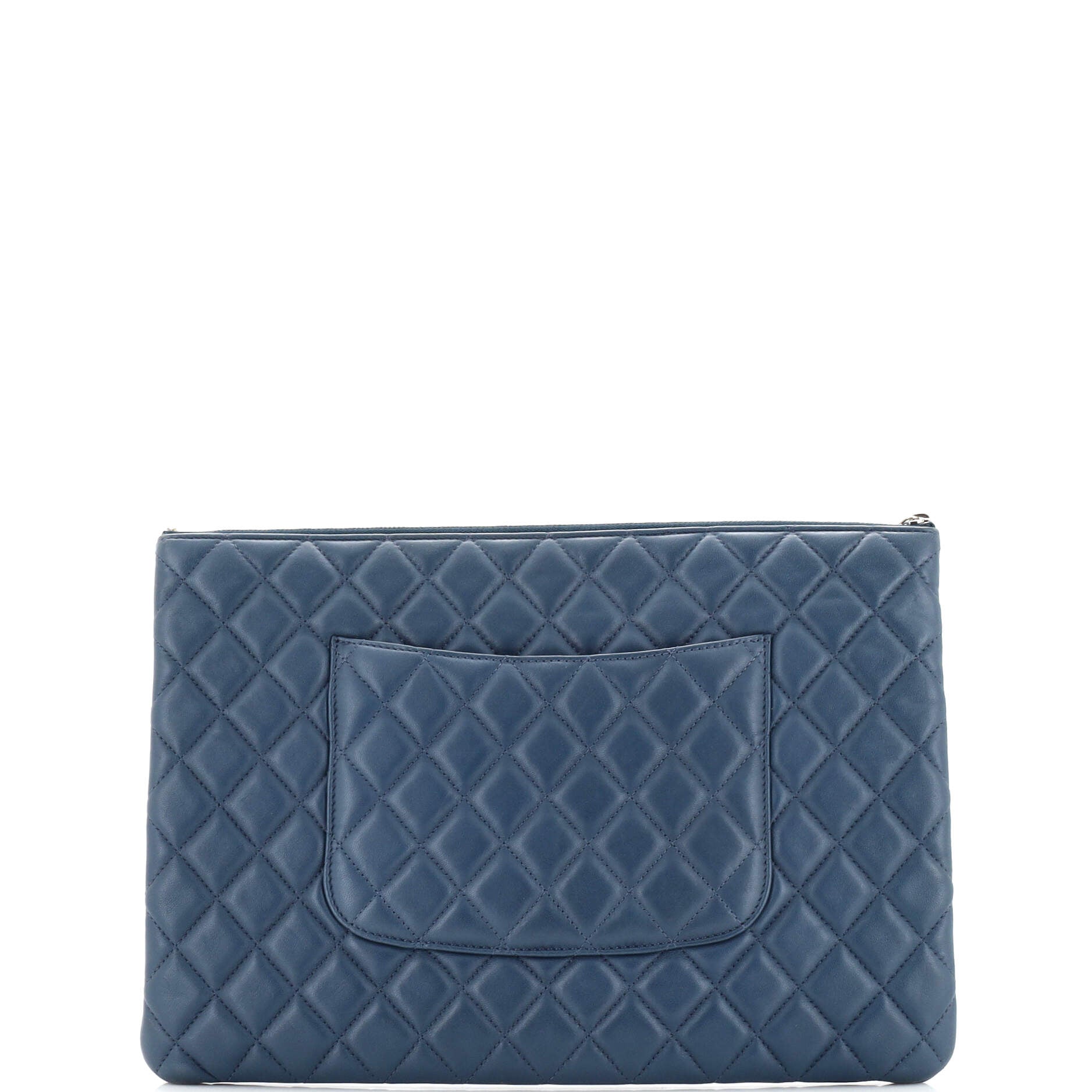 O Case Clutch Quilted Lambskin Large