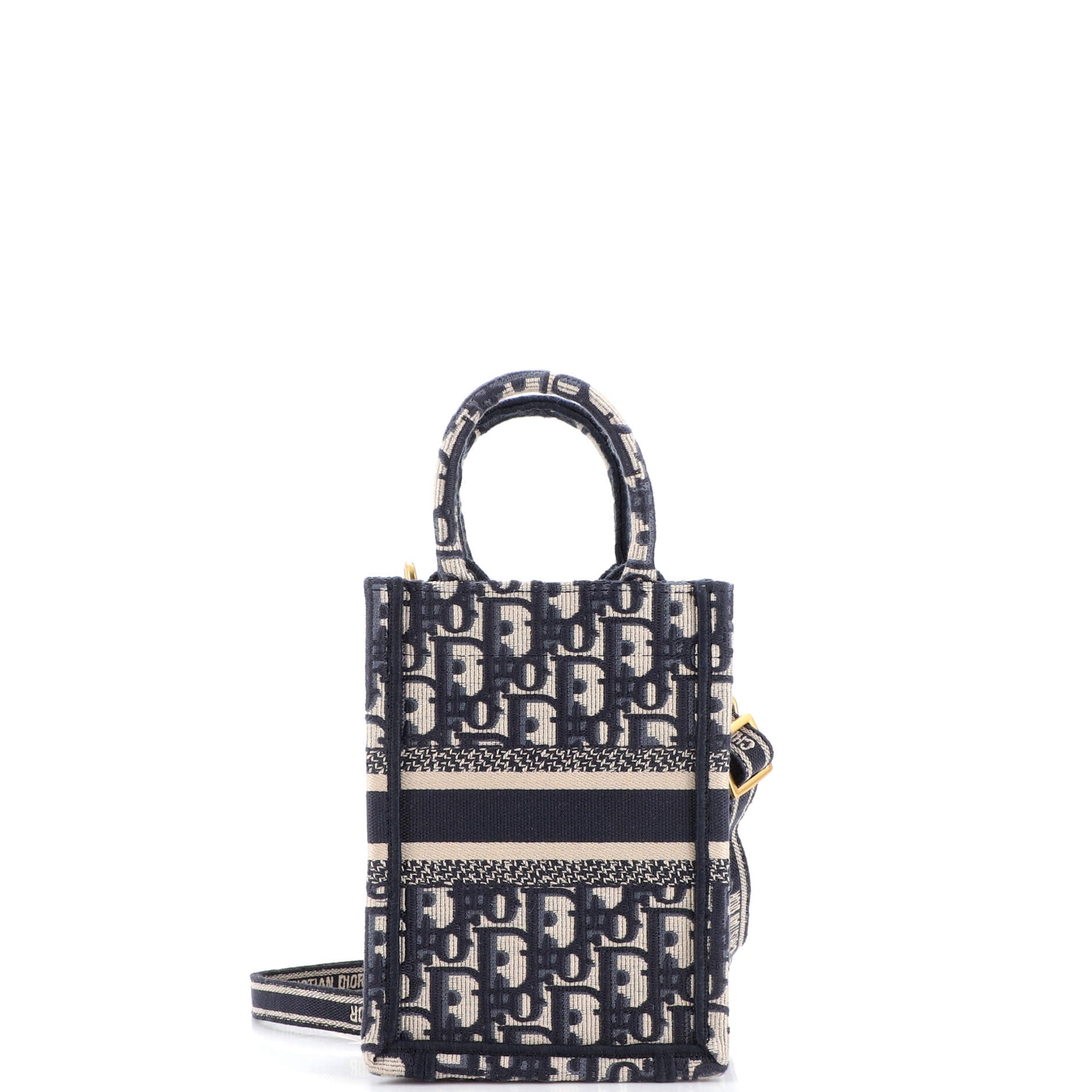 Book Tote Phone Bag Oblique Canvas Mini