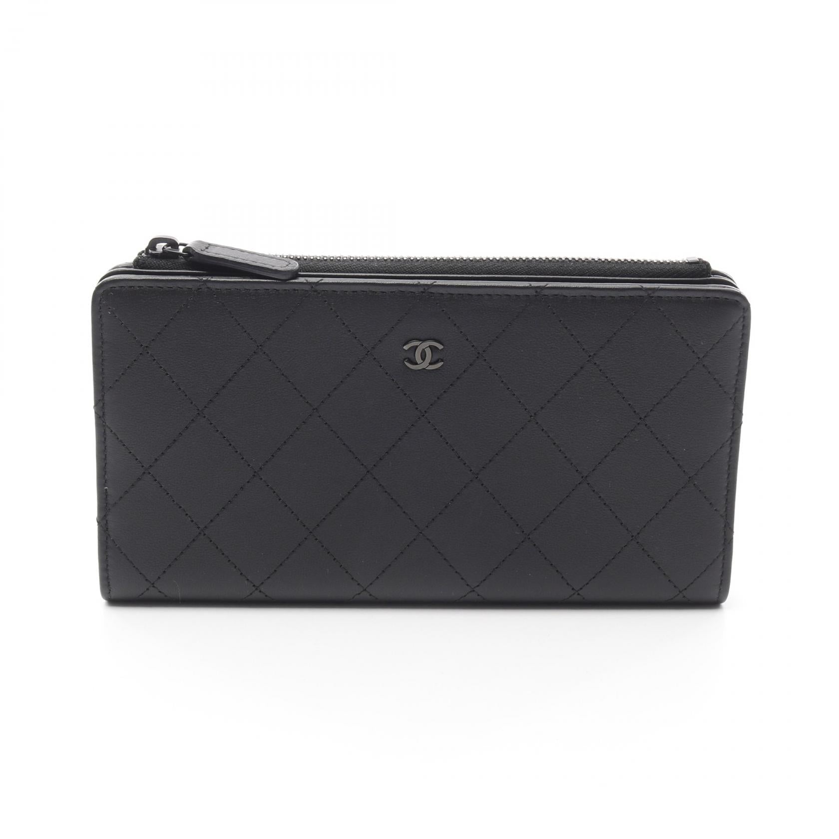 Chanel Matelasse So Black Leather Wallet