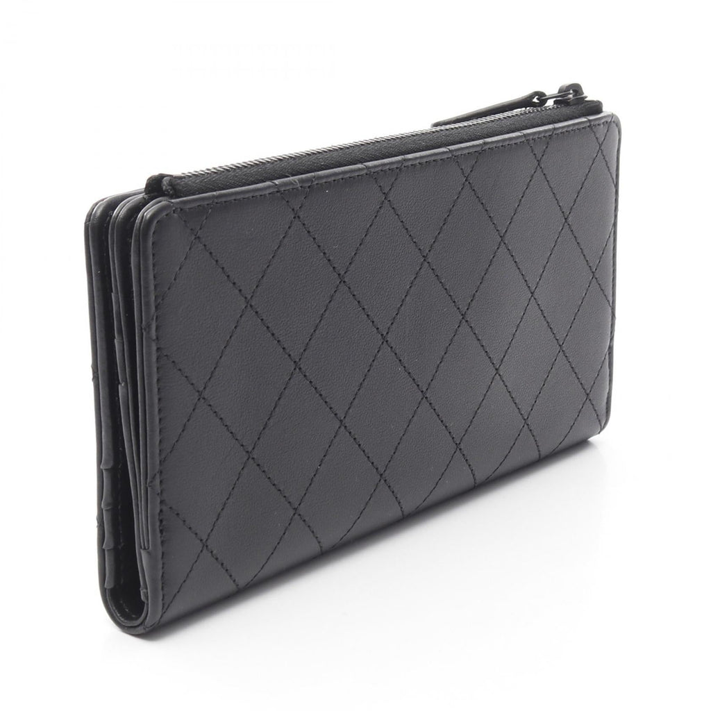 Chanel Matelasse So Black Leather Wallet