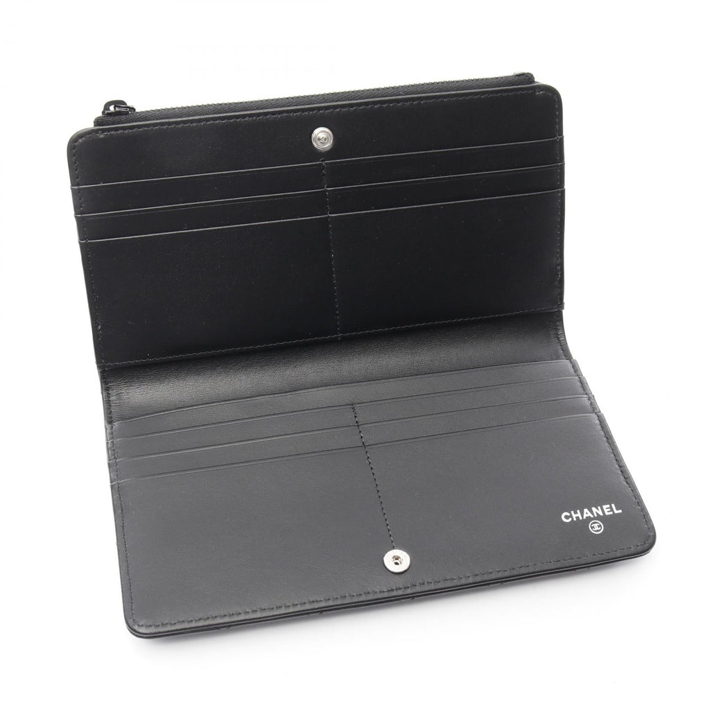 Chanel Matelasse So Black Leather Wallet