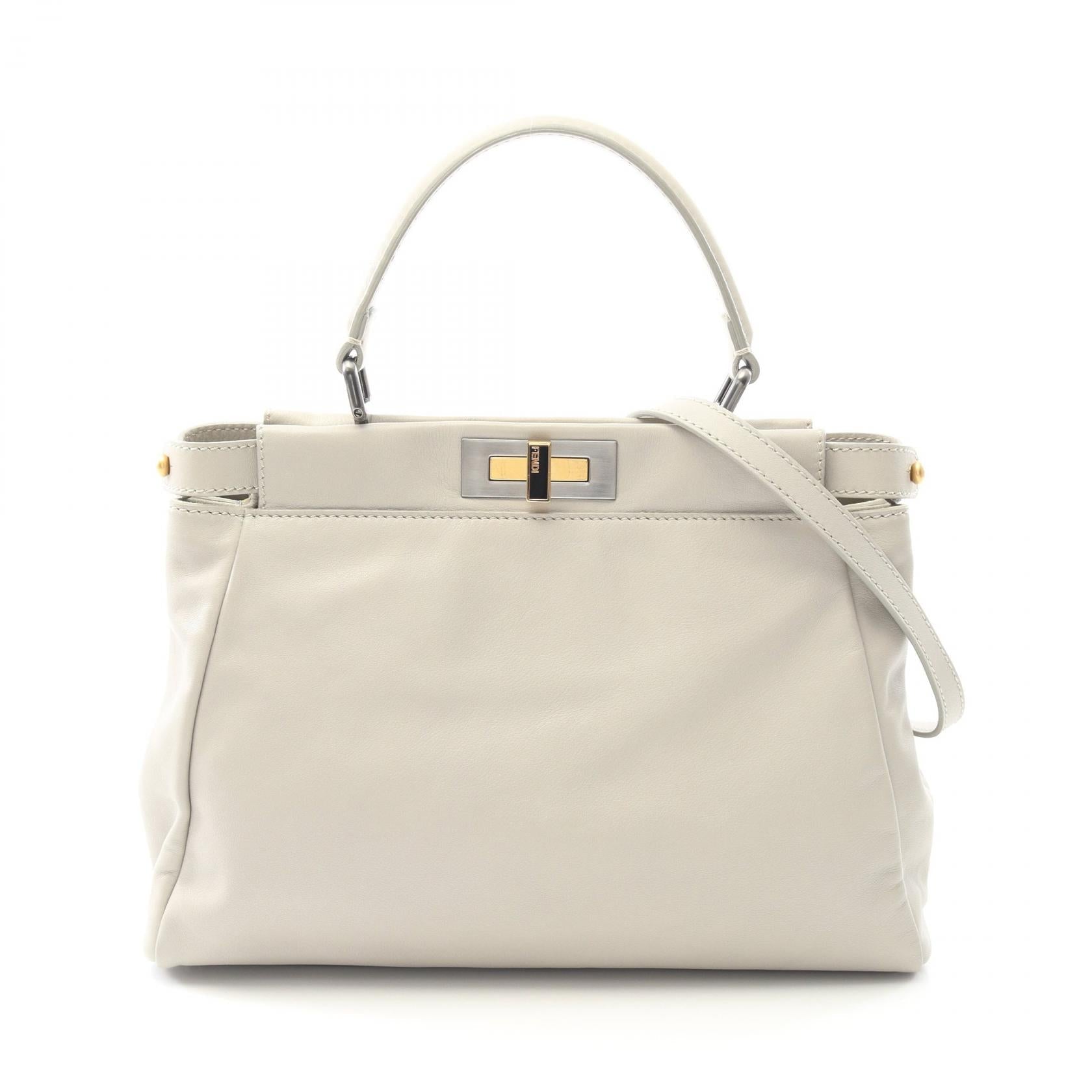 Fendi Peekaboo Leather Handbag